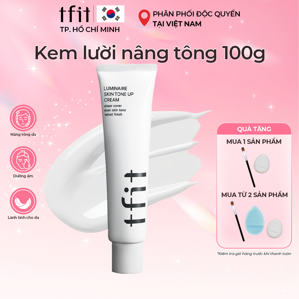 Kem lười TFIT, Kem nâng tone Luminair Skip Tone Up,Makeup nhanh chóng không cần kem nền - TFIT HCM