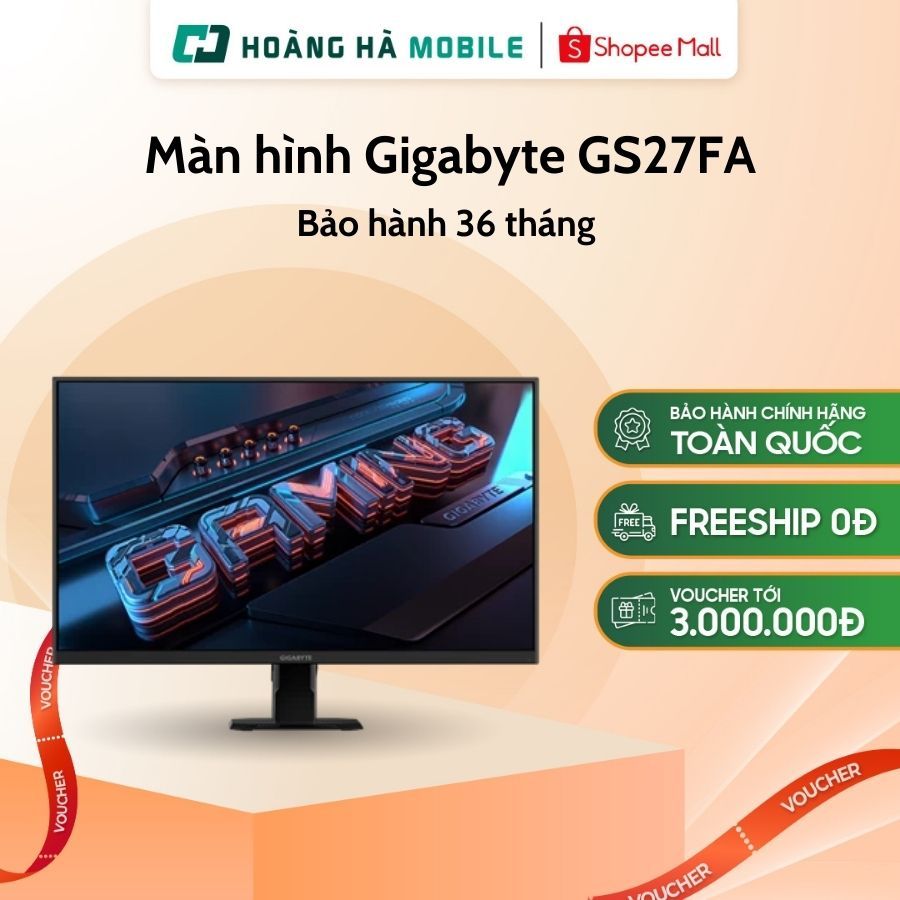 Màn hình Gigabyte GS27FA (27 inch/FHD/IPS/180hz/1ms) - Chính hãng