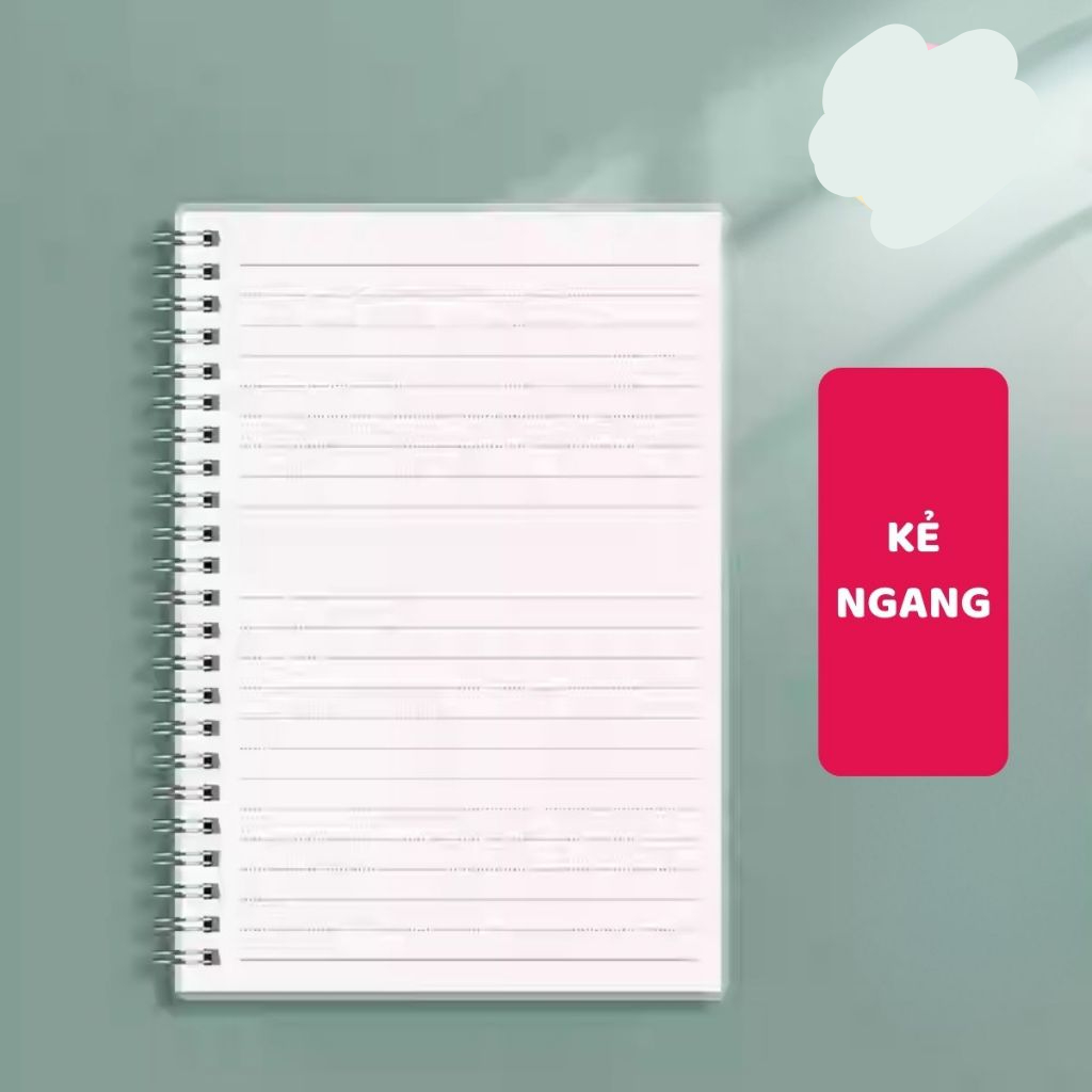 [Top Value] Sổ lò xo basic A5, B5, A4 160 trang, Sổ giấy kẻ caro/ngang/không dòng kẻ SIJIN