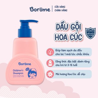 Dầu gội trẻ em Borome chiết xuất hoa cúc La Mã, không gây cay mắt dung tích 335ml