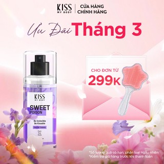 Xịt Thơm Toàn Thân Hương Nước Hoa KISS MY BODY Perfume Mist - Hương Sweet Poison 88ml