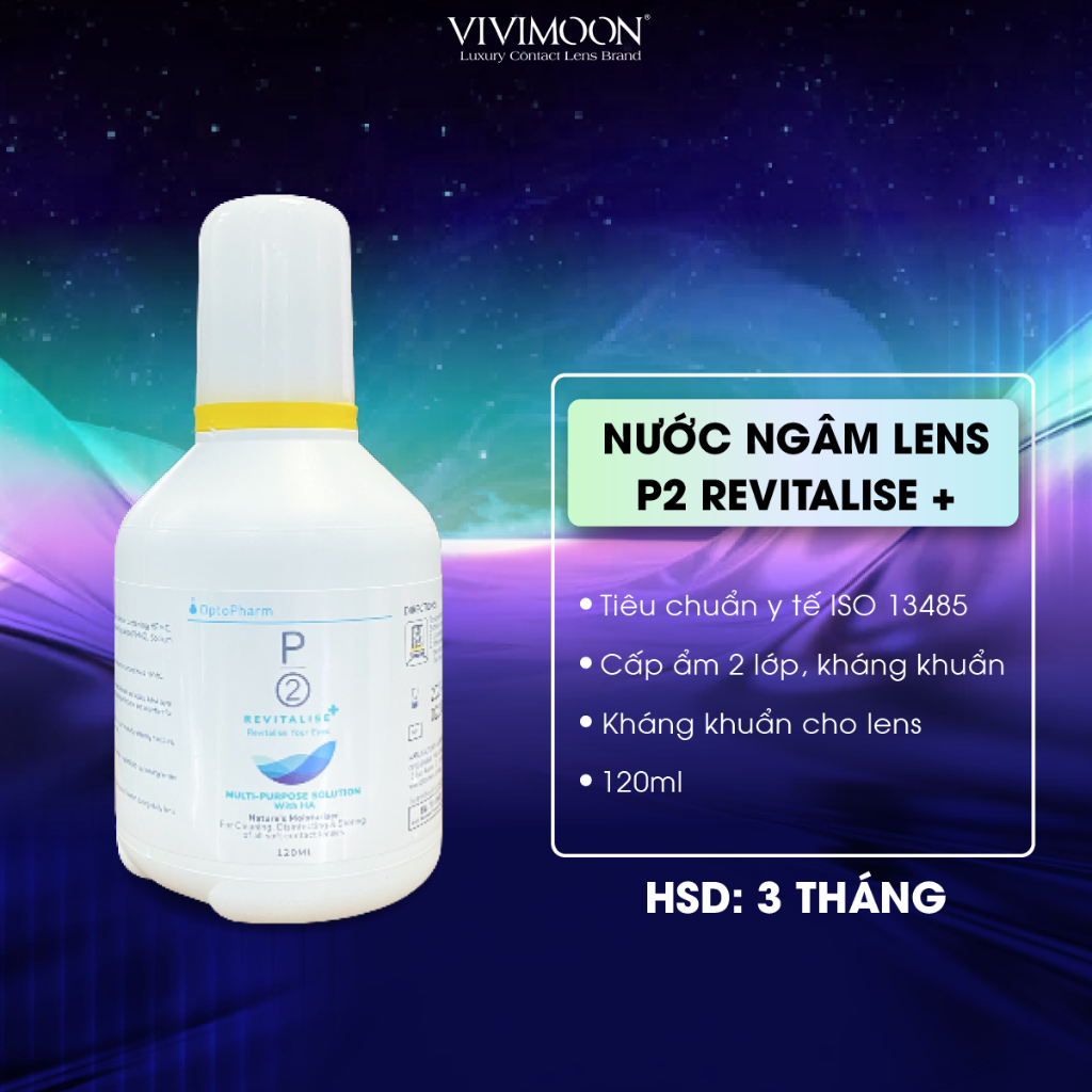 Nước ngâm cấp ẩm kính áp tròng 2 lớp P2 Revitalise