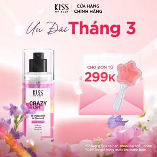 Xịt Thơm Toàn Thân Hương Nước Hoa KISS MY BODY Perfume Mist - Hương Crazy In Love 88ml