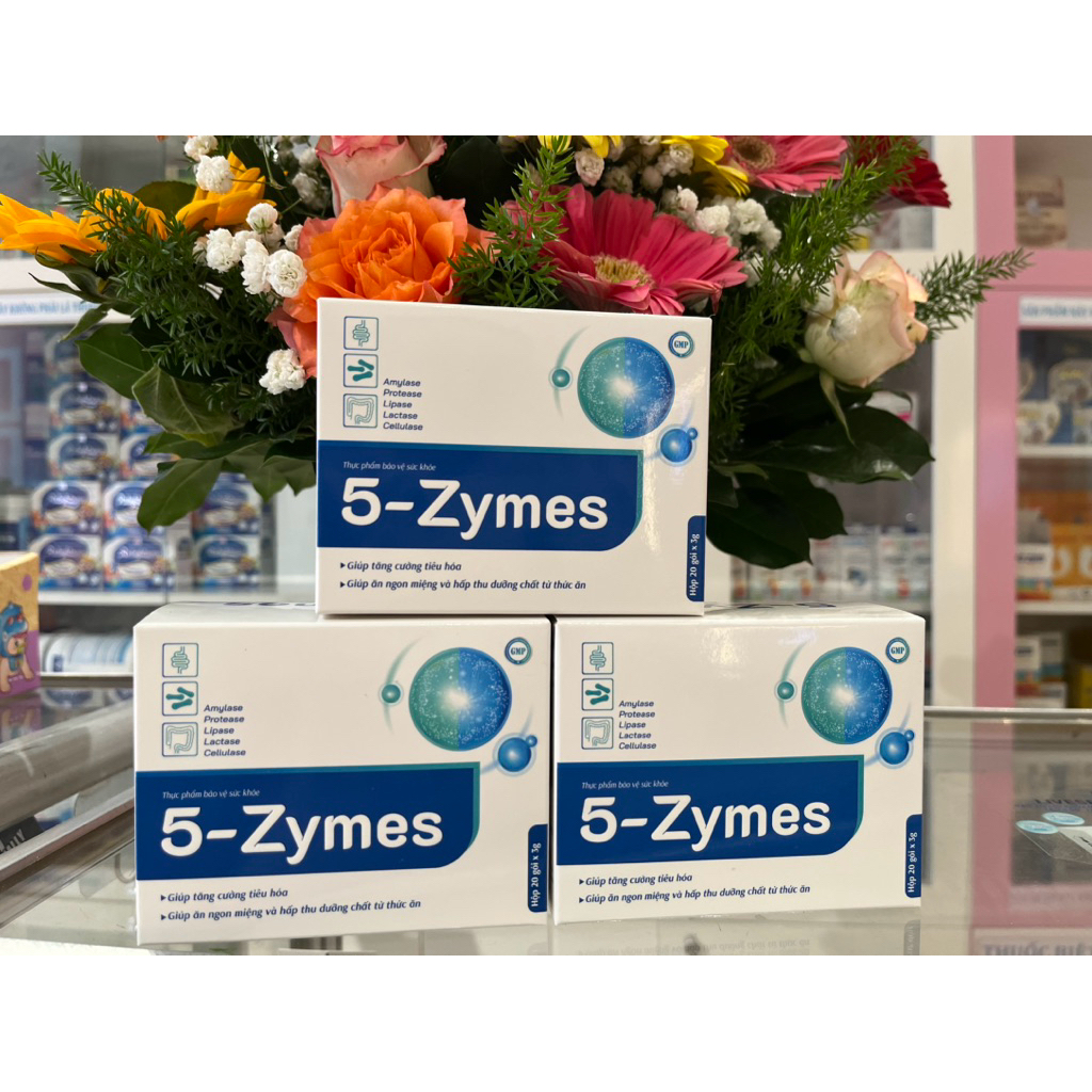 5-Zymes Hộp 20 Gói – Men Tiêu Hóa Cho Trẻ Em, Hỗ Trợ Tăng Cường Tiêu Hóa, Giúp Ăn Ngon