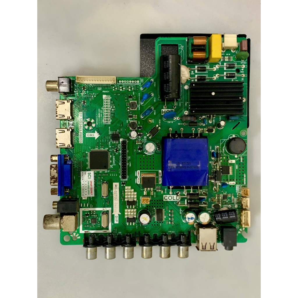 Bo main boar mạch linh kiện tivi tv Akino Pa-32TDA nguồn, xử lý chung chính chủ khiển