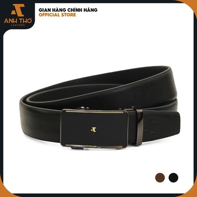 Thắt lưng nam MST4-74 da bò vân sần cao cấp, khoá hợp kim không rỉ sang trọng kèm hộp dựng, Anh Tho Leather