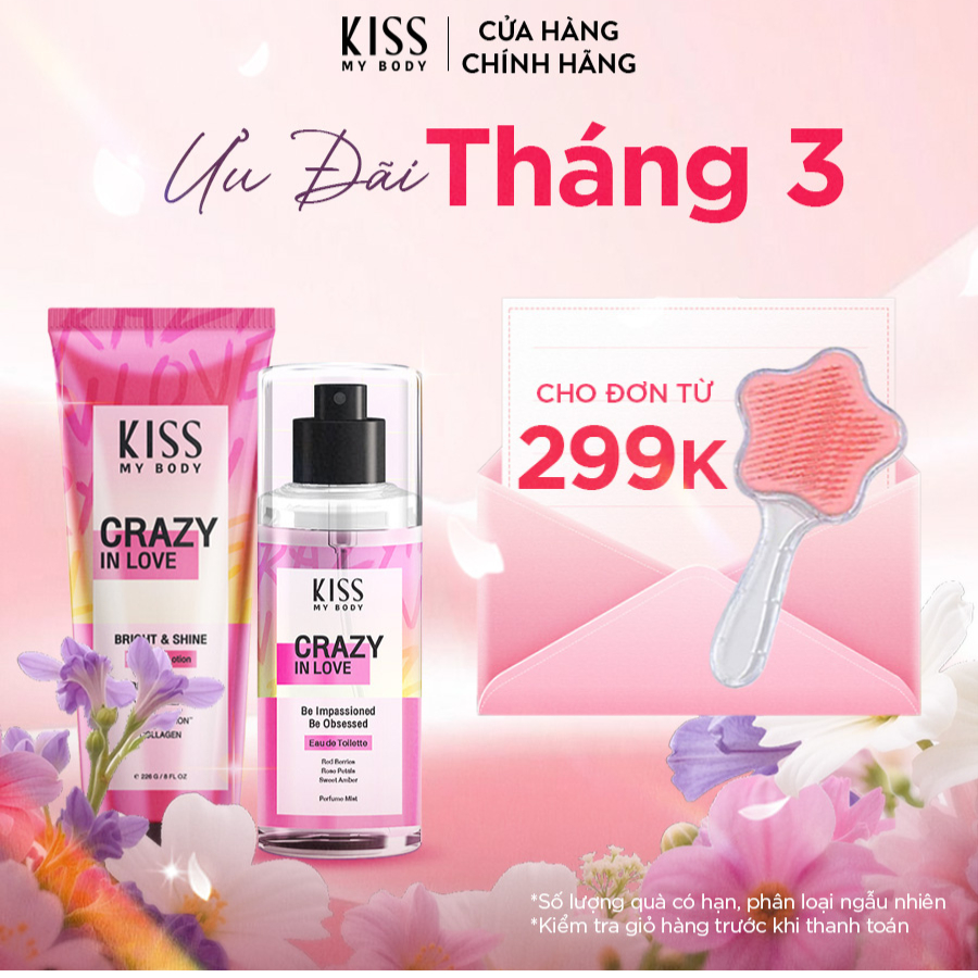 Bộ Đôi Hoàn Hảo Body Lotion + Body Mist hương Crazy In Love