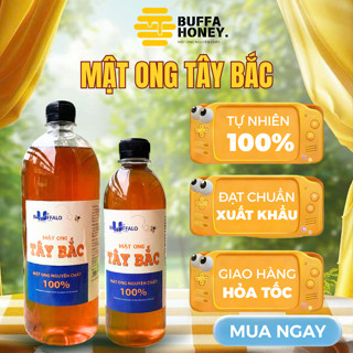Mật Ong Tây Bắc Nguyên Chất 100% Mật Chín Tự Nhiên Đặc Sánh Thơm Ngọt Không Pha Tạp Chai 1000ml