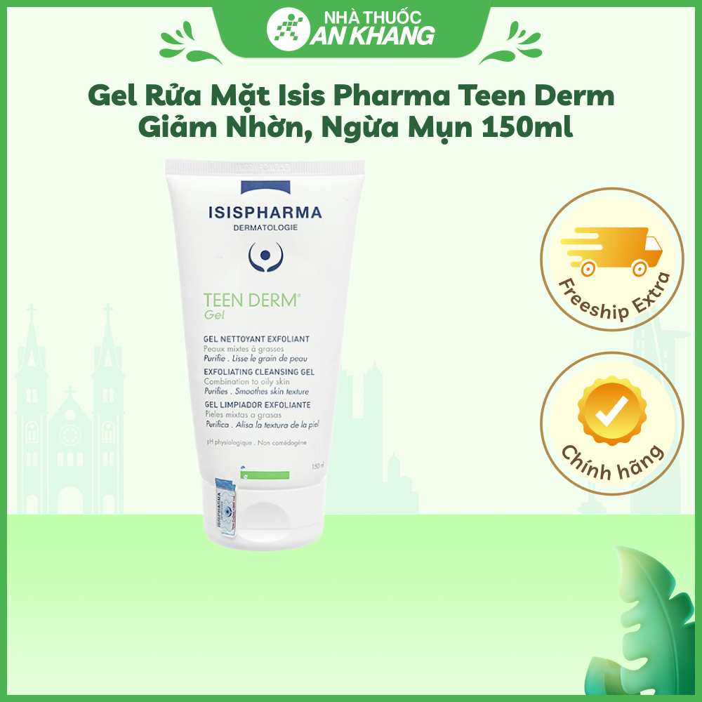 Gel rửa mặt Isis Pharma Teen Derm 150ml