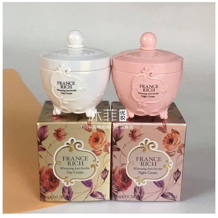 Kem dưỡng da mặt France Rich whitening anti - frekle cho da nám và tàn nhang 20gr - kem Francerich -
