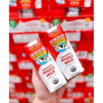 [Date 7/26] Sữa Tươi Hữu Cơ Horizon Organic Whole Milk, Sữa Nguyên Kem – Sữa Hữu Cơ Mỹ – Hộp 236ml