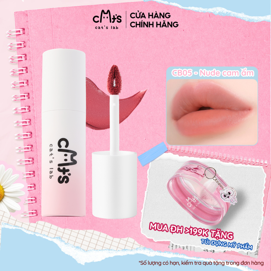 Son Kem Cat's Lab Blur Lip Velvet Chất Lì Mềm Mịn và Dễ Tán 2.5g