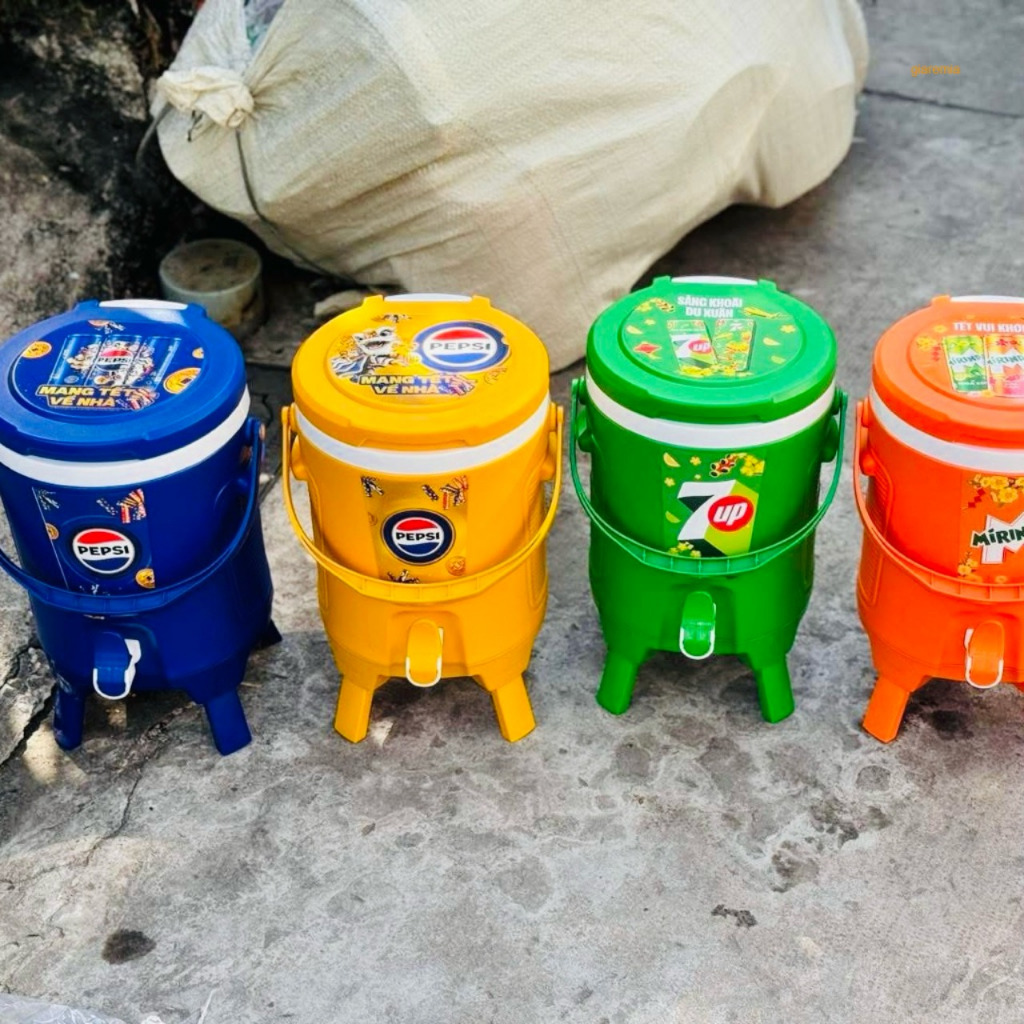 🌊 Thùng đá giữ nhiệt 6 lít chính hãng – Quà tặng từ Pepsi, 7Up, Mirinda 🌊