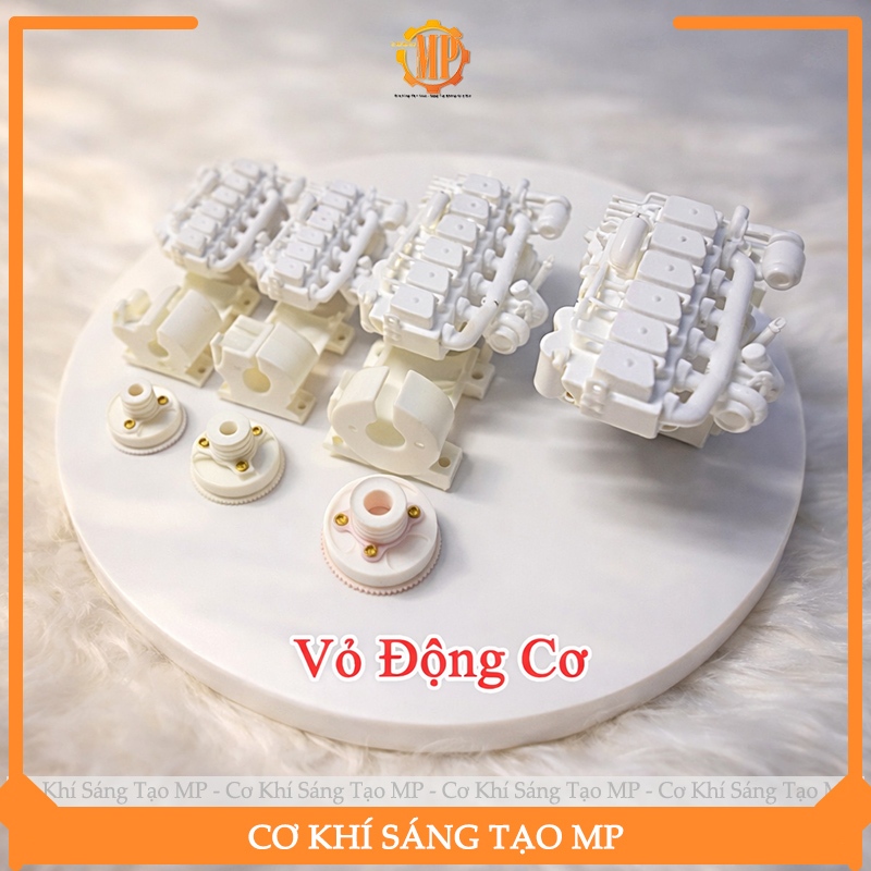( Sản Phẩm Chỉ Có Võ Động Cơ ) Động Cơ 6 Máy, Lắp Xe Công Nông RC, Xe Máy Gặt RC, Máy Cộ RC, Oto RC,