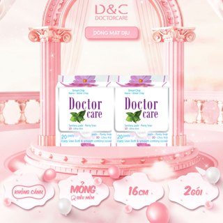 [SIZE NHỎ] Băng vệ sinh thảo dược D&C Doctor Care hàng ngày dùng cuối kì 16cm Combo 2 gói