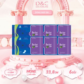 Băng vệ sinh thảo dược D&C ban đêm 33.8cm Combo 6 gói