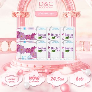 Băng vệ sinh thảo dược D&C Doctor Care ban ngày 24,5 cm Combo 6 gói