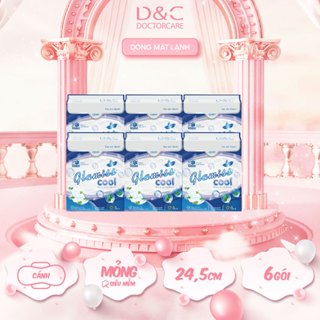 Băng vệ sinh thảo dược Glamiss Cool ban ngày 24.5 cm Combo 6 gói
