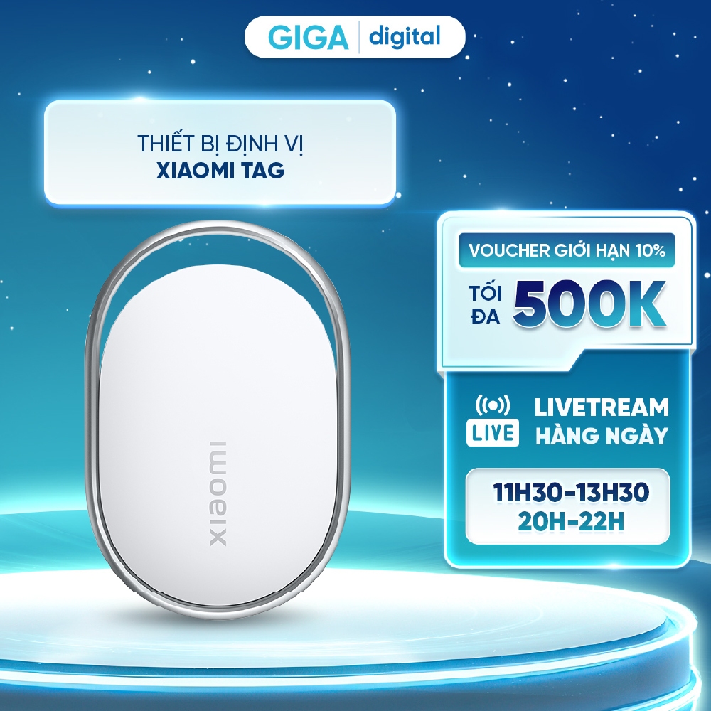 Thiết bị định vị Xiaomi Tag - Bluetooth 5.4/ IP67 - Thiết kế 10g siêu nhẹ - Thời lượng pin hơn 1 năm