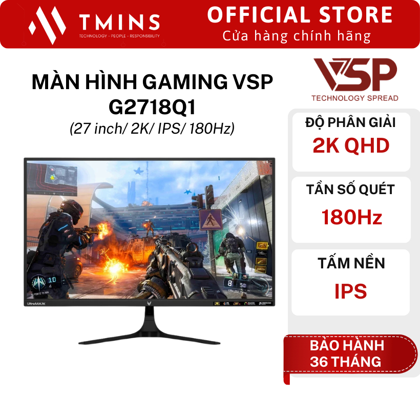 Màn Hình VSP G2718Q1 (27 inch/ 2K/ IPS/ 180Hz) - Hàng chính hãng