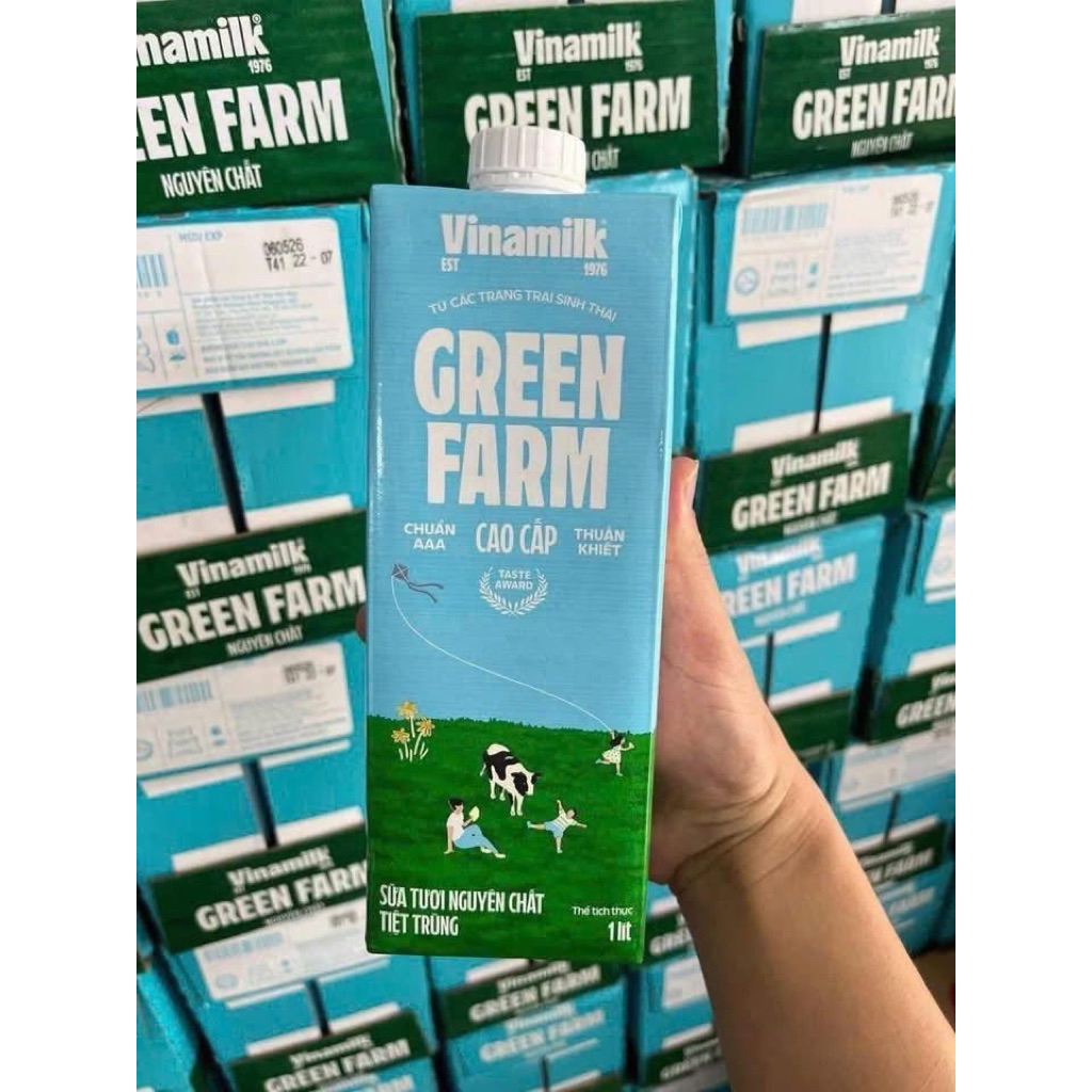 Sữa Tươi không đường - GREEN FARM ( hộp 1 lít)