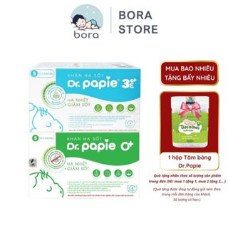 Khăn lau hạ sốt Dr Papie cho bé chính hãng