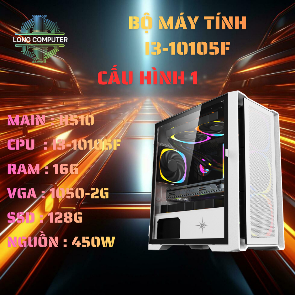 Bộ Máy Tính i3-10105F Nâng Cấp Dễ Dàng