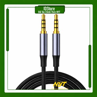 Cáp Âm Thanh 3.5mm 3 Khấc Hỗ Trợ Mic & Audio Hifi NYT Bên Dù Đầu Hợp Kim Jack Mạ Vàng 24K Cao Cấp