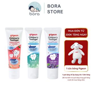 Kem đánh răng Pigeon 45g hương trái cây an toàn cho bé khi nuốt phải
