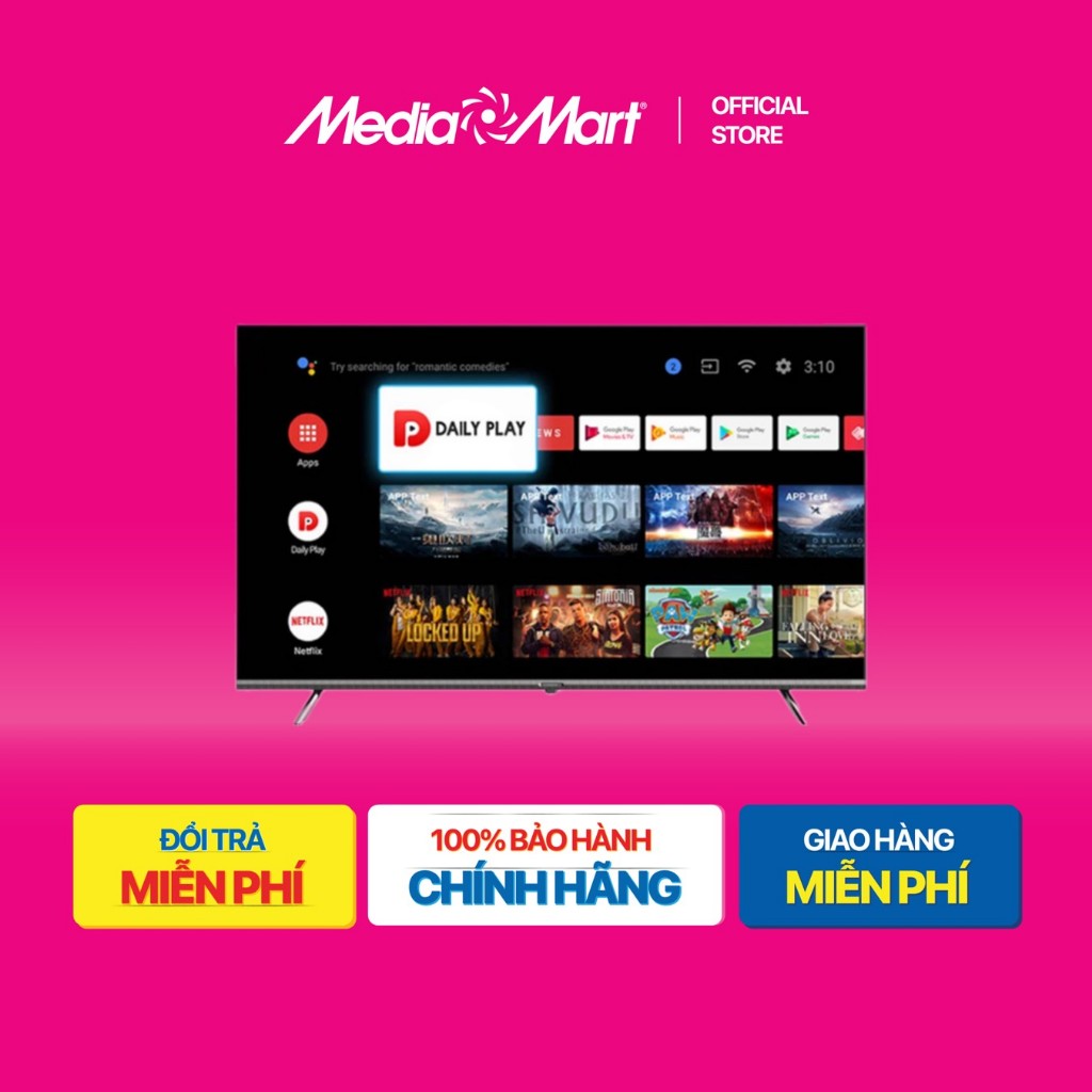 Smart Tivi Coex 4K 43 inch 43UT7000X Google TV Bảo hành Chính hãng.