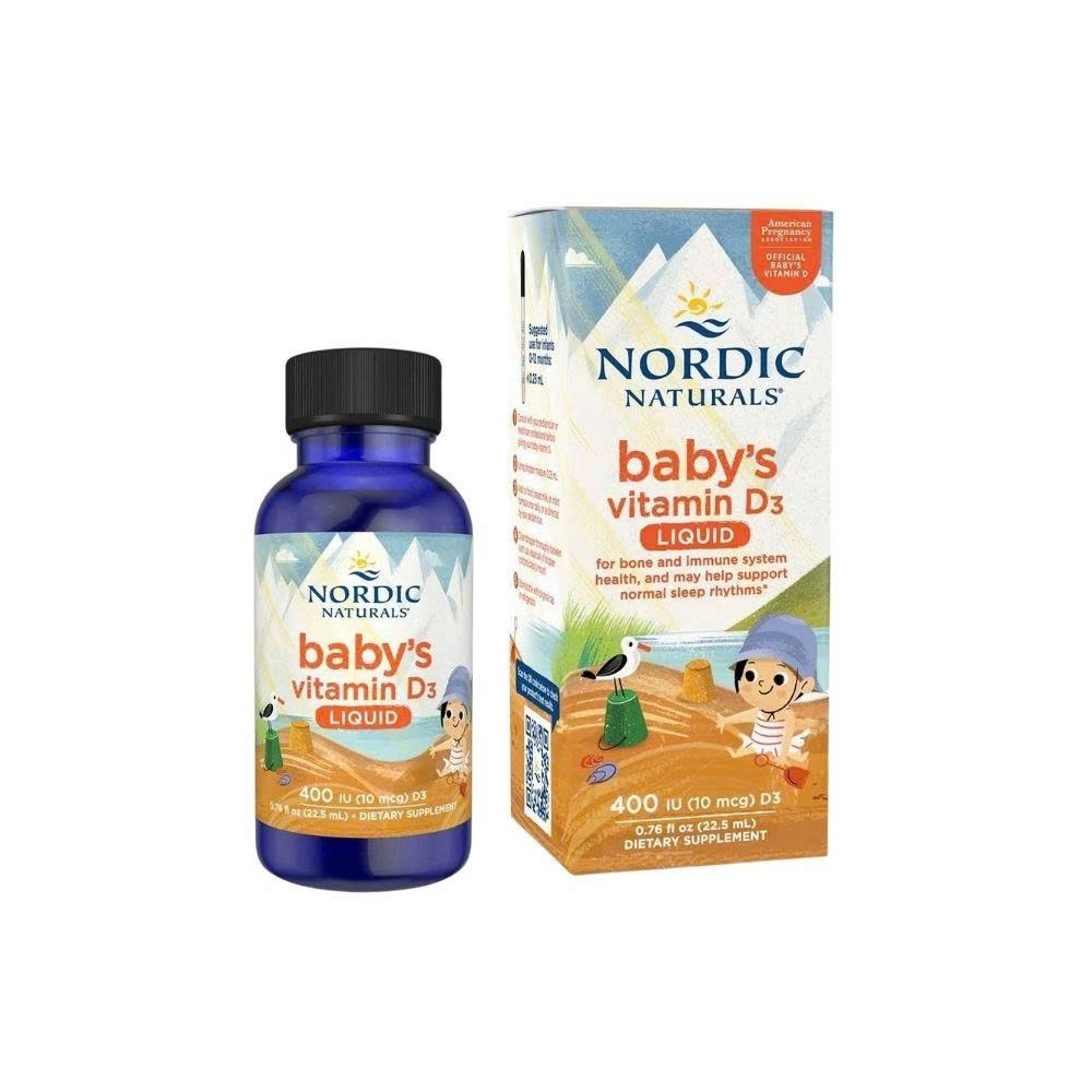 D3 Nordic Naturals, Bổ Sung Vitamin D3 Cho Trẻ Sơ Sinh Giúp xương Chắc Khỏe  | MONNIE CENTER