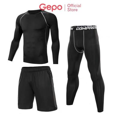 Bộ Quần Áo Giữ Nhiệt Dài Tay 3 IN 1 Chuyên Tập Gym Chạy Bộ Đá Bóng YINGHU