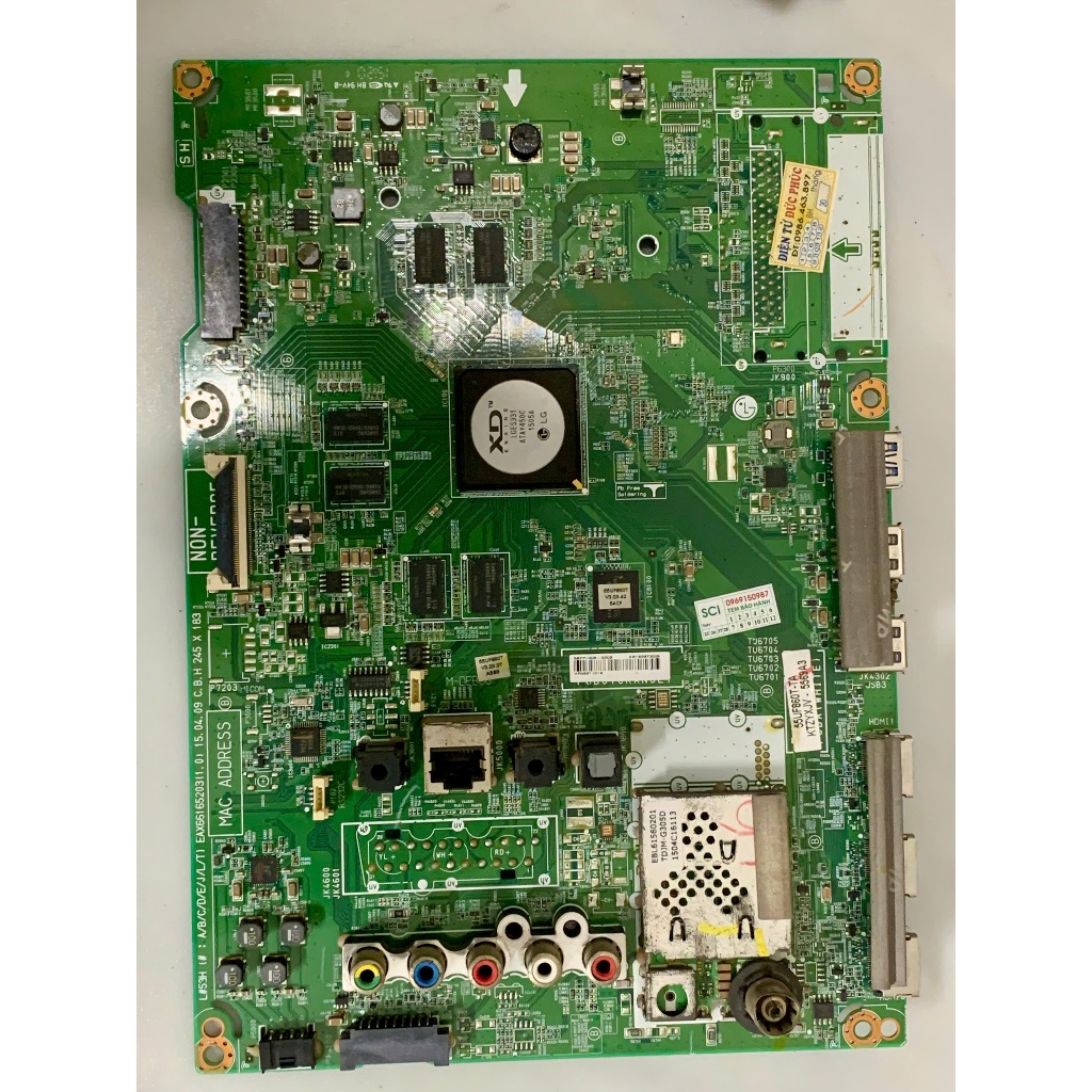 Bo main boar mạch linh kiện tivi tv LG 55Uf850T 55Uf850 nguồn, xử lý chung chính chủ khiển