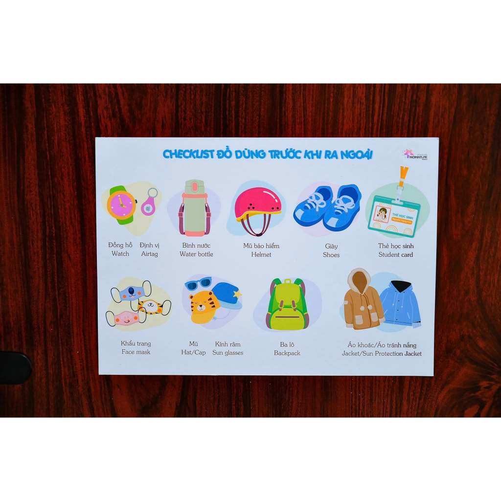 Check list đồ dùng trước khi ra ngoài