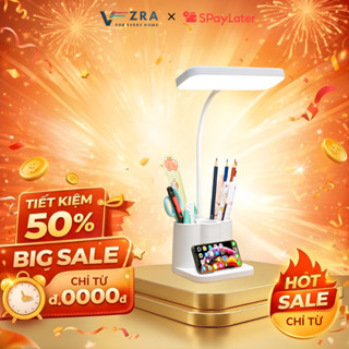 Đèn Bàn Học Tích Điện Có Nút Cảm Ứng Kèm 3 Chế Độ Ánh Sáng Phù Hợp Bảo Vệ Mắt, Nhựa ABS An Toàn