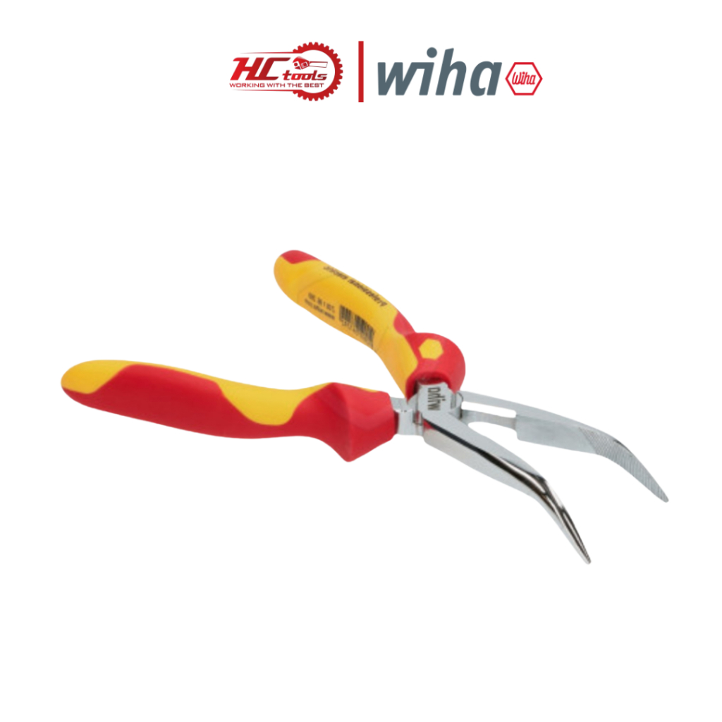 Kìm nhọn mũi cong Wiha 26729 dài 20cm cách điện 1000V Chính Hãng - HCTools VN