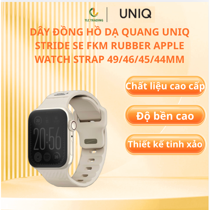 Dây đồng hồ dạ quang UNIQ STRIDE SE FKM RUBBER dành cho đồng hồ thông minh WATCH STRAP 49/46/45/44MM