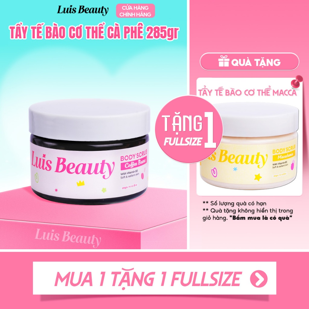 [MUA 1 TẶNG 1] Tẩy Tế Bào Chết Body Luis Beauty 285gr Giúp Da Mềm Mại & Sáng Mịn Tự Nhiên