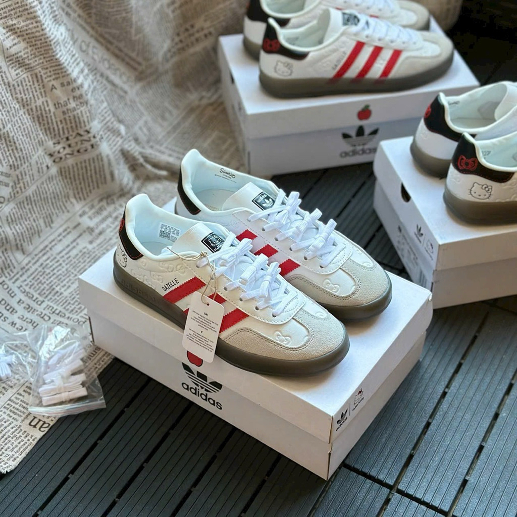 [ Chính Hãng ] Giày sneaker s@mb@ viền đỏ siêu đẹp