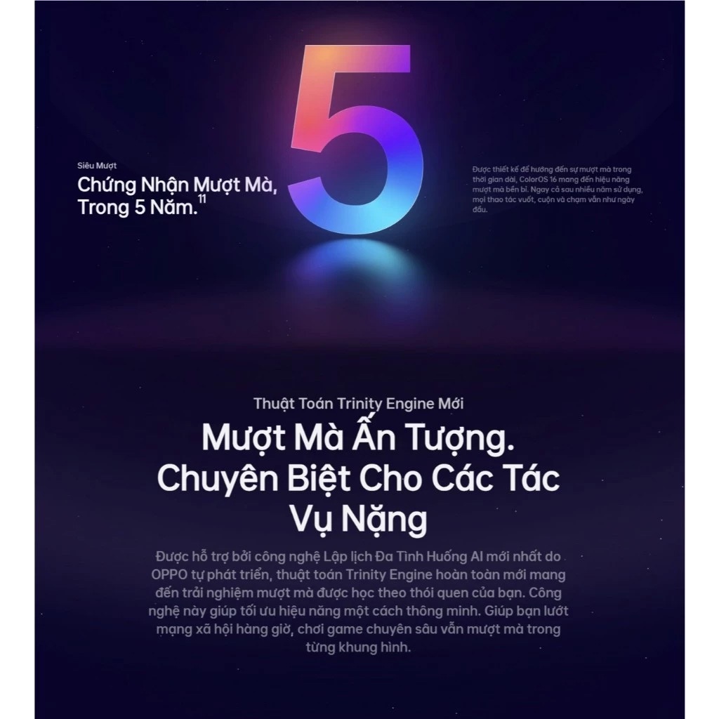 Điện thoại OPPO Reno15F 5G 8GB + 256GB | Kháng bụi và nước IP69 | Siêu Camera AI | Pin 7000mAh | BigBuy360 - bigbuy360.vn