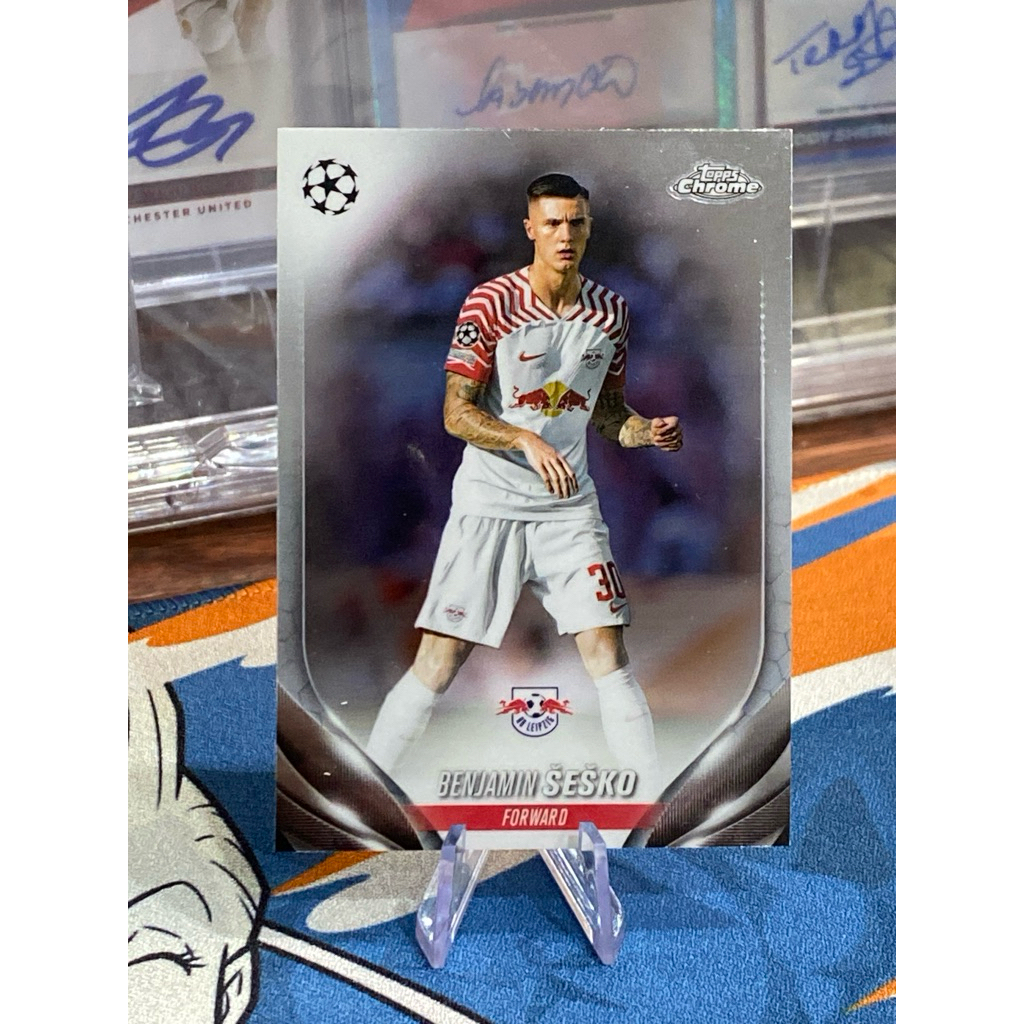 [SIÊU TIỀN ĐẠO MỚI MAN UNITED] Thẻ Cầu Thủ Benjamon Sesko Topps Chrome UEFA 2023-24 Base Thẻ Cứng #4