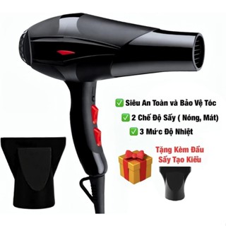 Máy Sấy Tóc 2 Chiều Nóng Lạnh Công Suất Lớn Cao Cấp Tặng Kèm Đầu Thổi