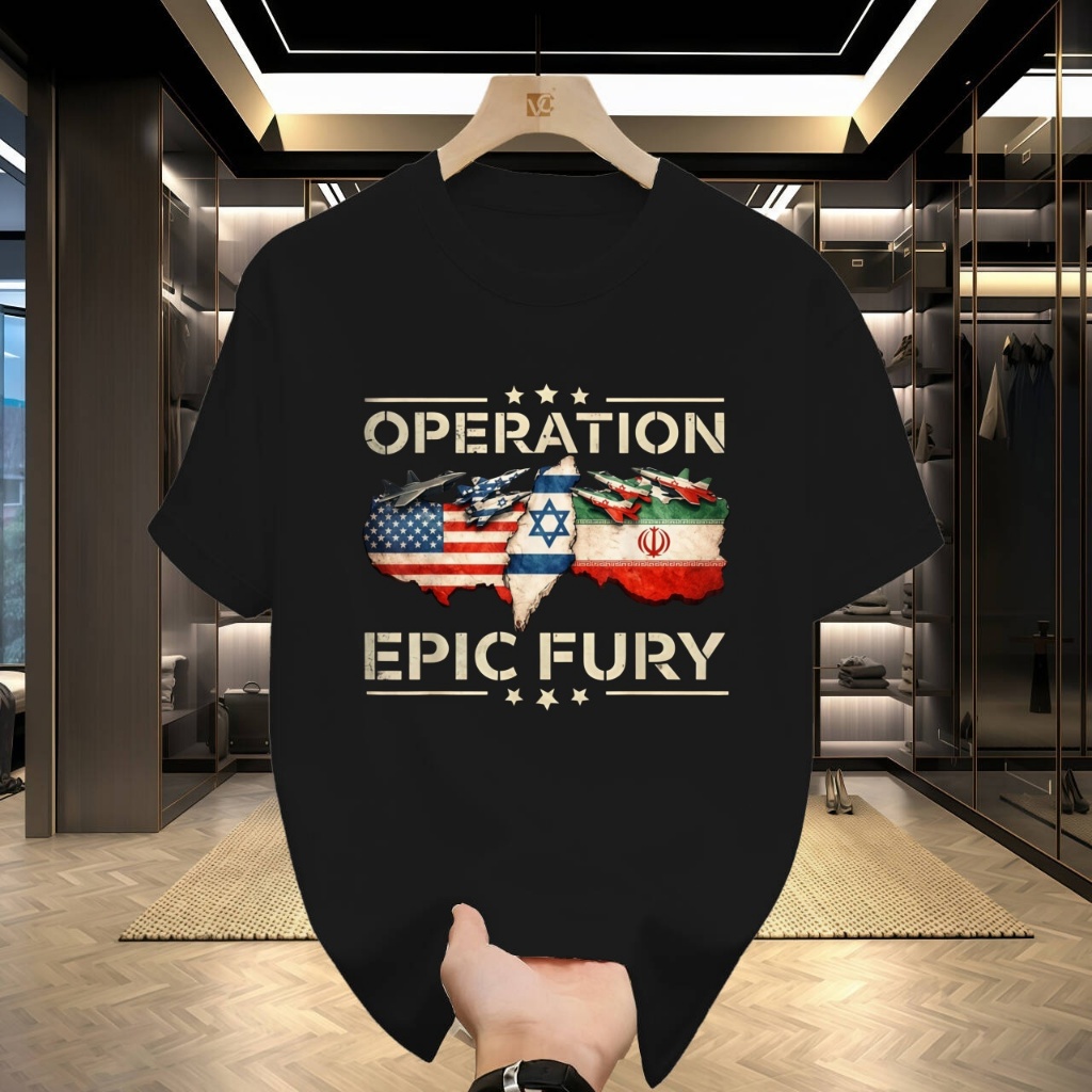 Áo thun chính thức của Chiến dịch Epic Fury – Iran Israel Mỹ
