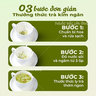 Hoa kim ngân thượng hạng 100g, trà kim ngân hoa, nguyên nụ, không lẫn cành, thanh nhiệt, tốt cho sức khỏe