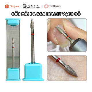 Đầu mài da nga bullet CENA - Vạch đỏ Tuxi Nails [DMMBJ]