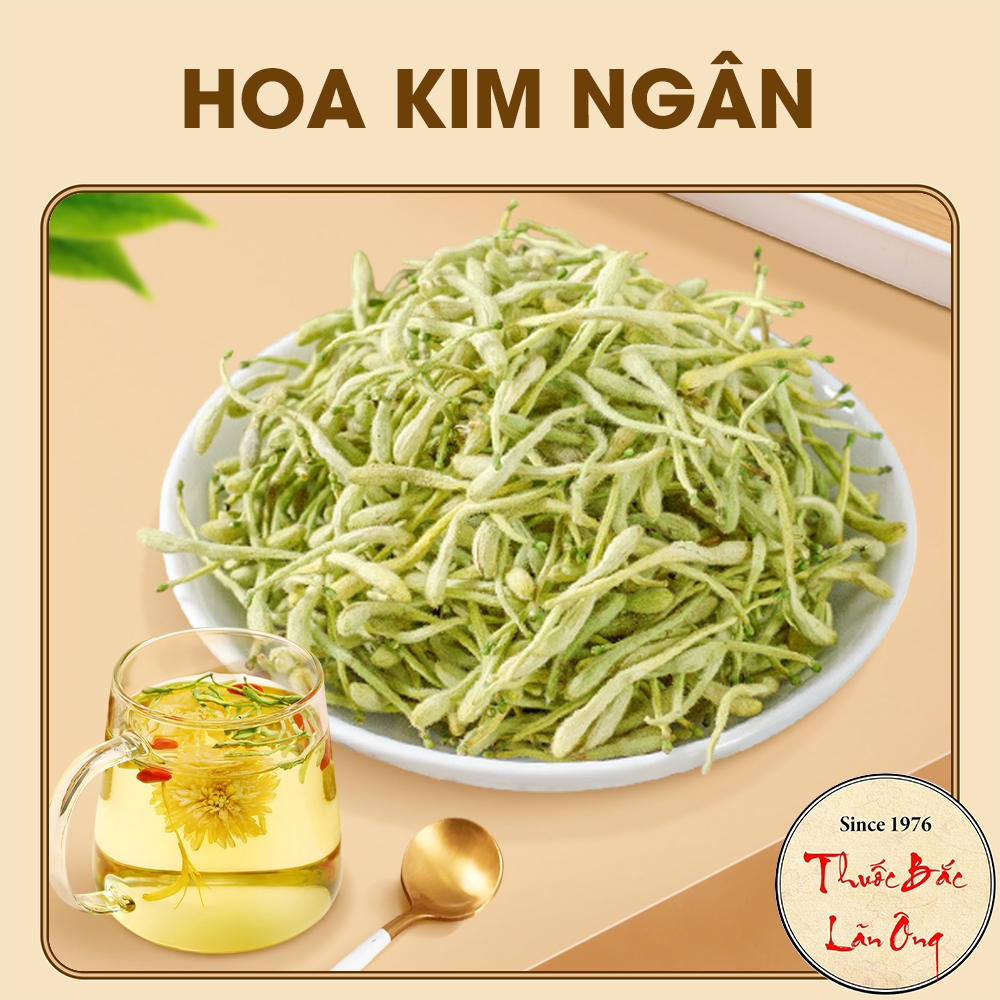 Hoa kim ngân thượng hạng 500g, trà kim ngân hoa, nguyên nụ, không lẫn cành, thanh nhiệt, tốt cho sức khỏe