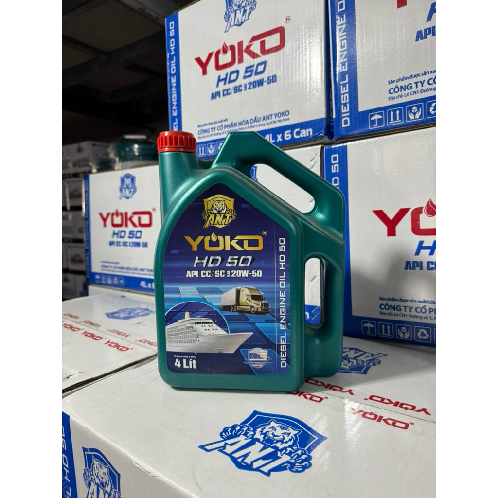 Nhớt YOKO HD 50 – Dùng cho máy Diesel D8, D15, D24 & máy xăng Kohler
