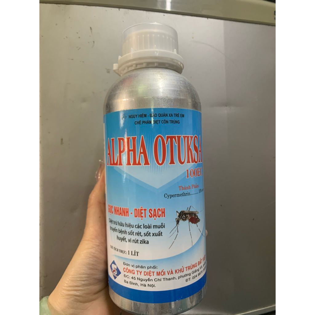 { Thuốc diệt muỗi thế hệ mới CYPRA 10EC - nhập khẩu nguyên chai từ Ấn Độ - 1L }