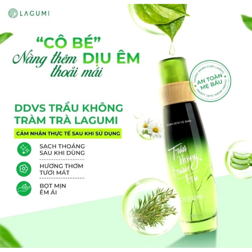 DUNG DỊCH VỆ SINH PHỤ NỮ LAGUMI CHÍNH HÃNG 150ML (dành cho mẹ bầu và sau sinh da nhạy cảm)