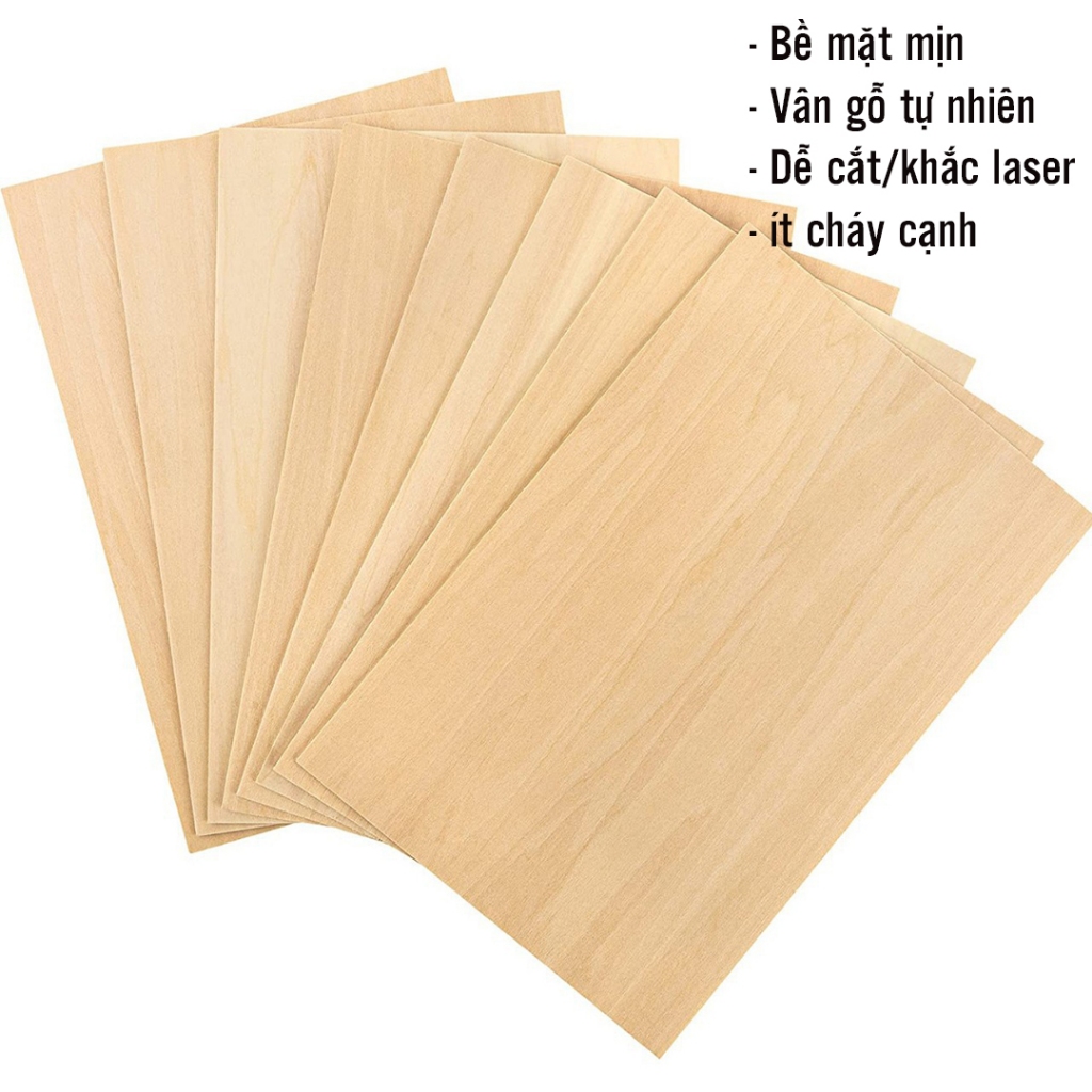 [FURNI HOME] INBOX ZALO NGAY -Gỗ-Basswood-Plywood 5mm(4.8mm) -Cắt-Laser-CNC-In-UV Theo Yêu Cầu DIY H